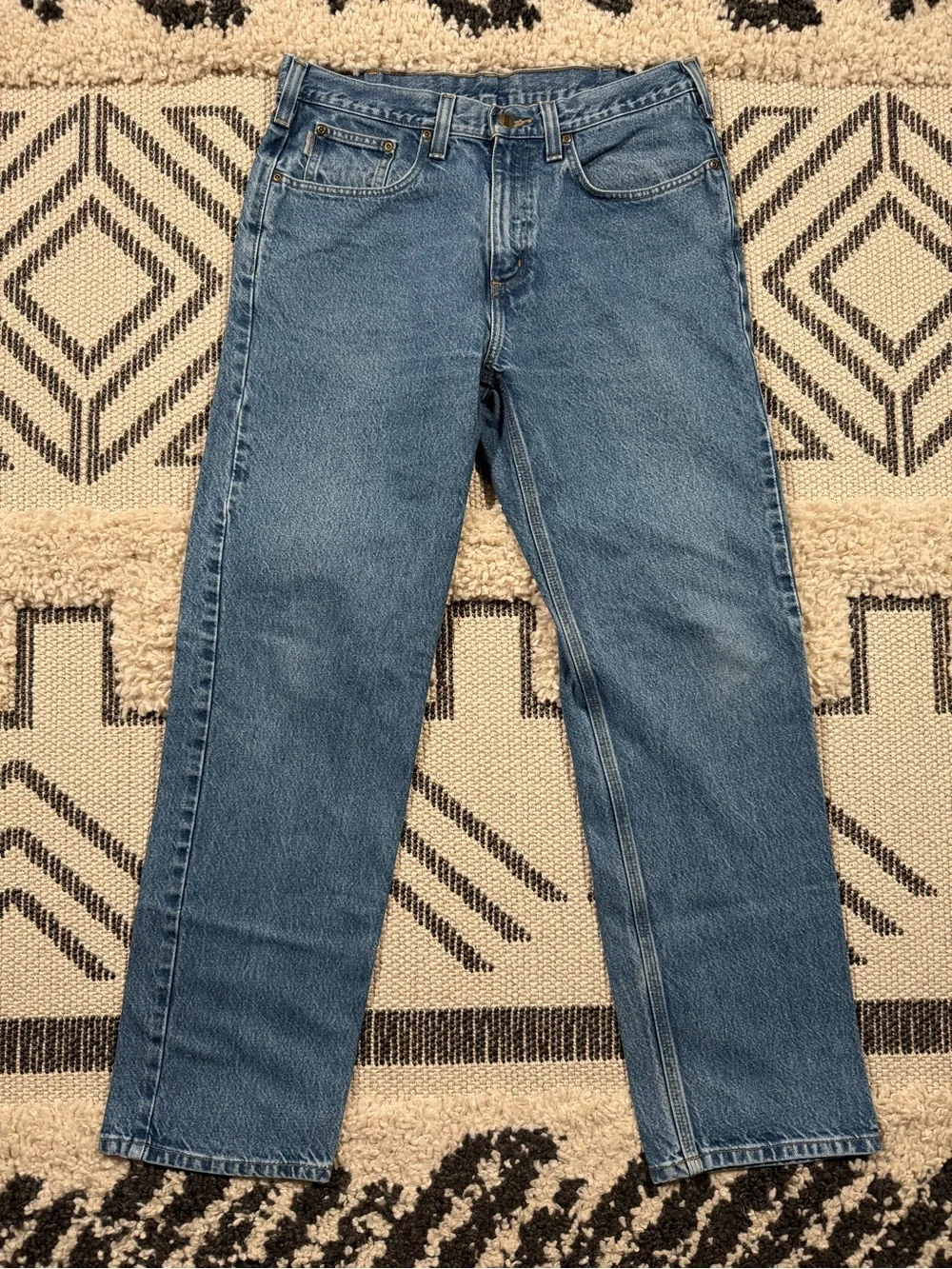 Men’s Carhartt B460 Straight Leg Relaxed Fit Jean Size 34x32